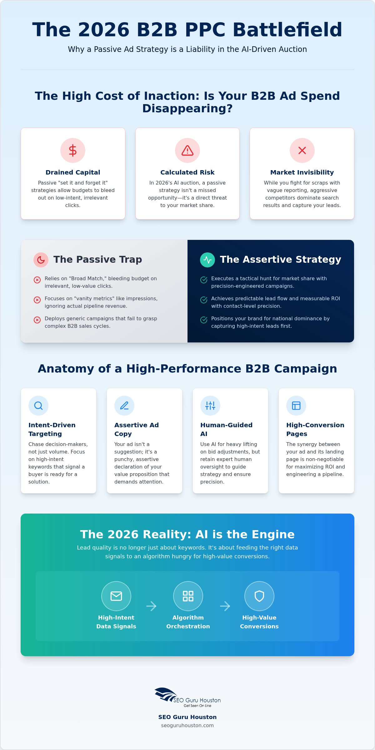 B2B PPC Agency Houston: The Assertive Blueprint for National Market Dominance in 2026