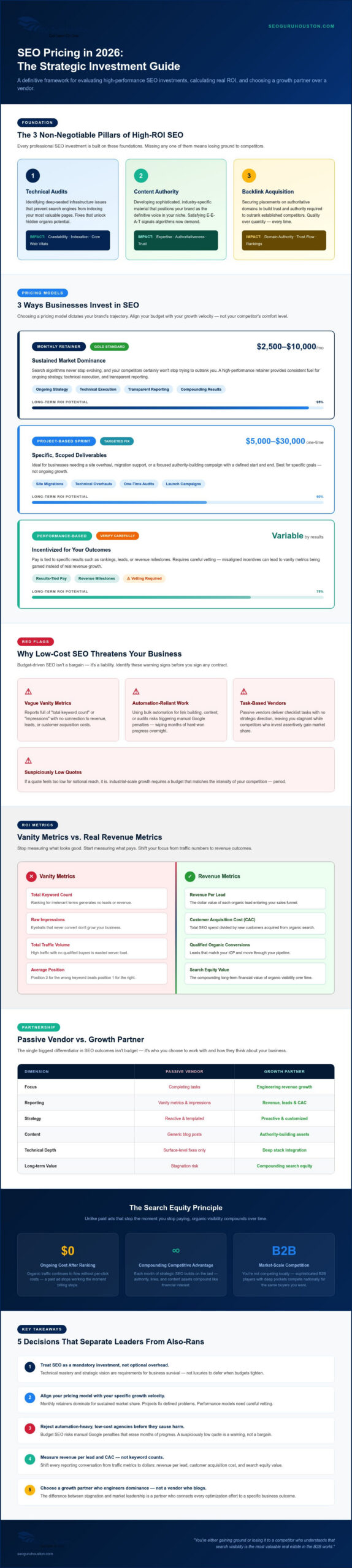 SEO Pricing Houston: The Assertive Guide to High-ROI Search Investments in 2026